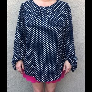 AVA & VIV Long Sleeve Blouse sz 1X